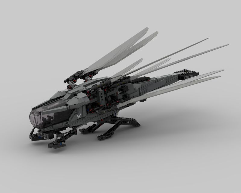 Lego Dune Atreides Royal Ornithopter 10327 3D Модель .c4d .max .obj .3ds .fbx .stl .blend 