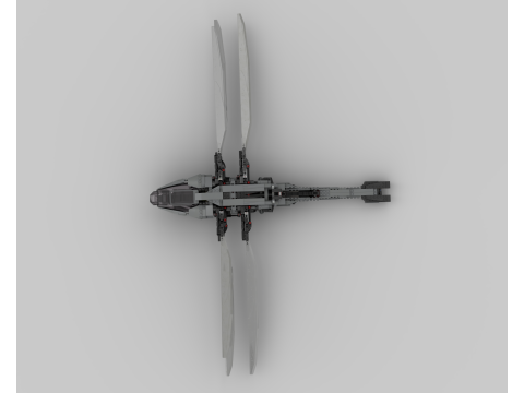 Lego Dune Atreides Royal Ornithopter 10327 Model 3D