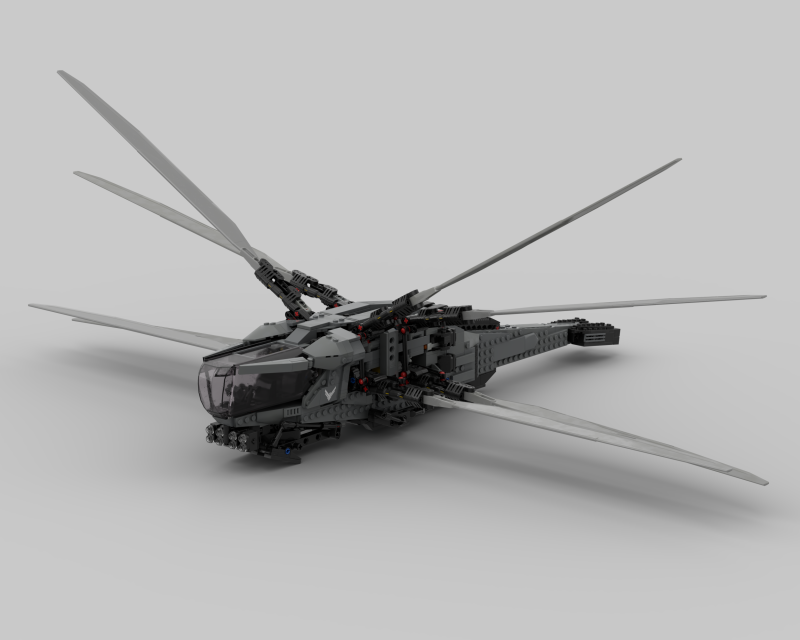 Lego Dune Atreides Royal Ornithopter 10327 Model 3D .c4d .max .obj .3ds .fbx .stl .blend 