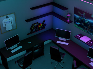 Gamer Room 3Dモデル