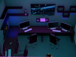 Gamer Room 3Dモデル