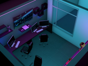 Gamer Room 3Dモデル