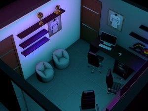 Gamer Room 3Dモデル