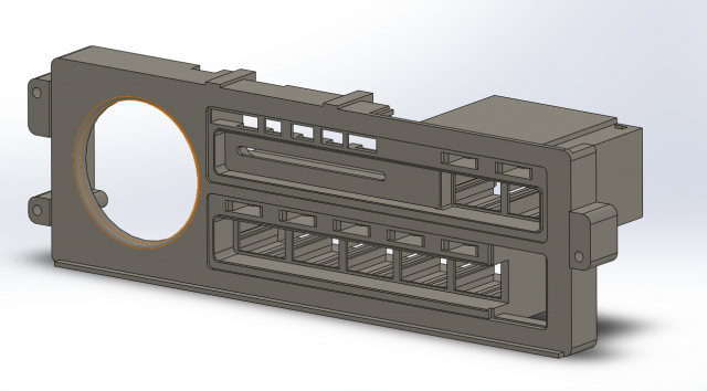 Honda CRX Climate Control Housing 3D-printmodel .c4d .max .obj .3ds .fbx .stl .blend 