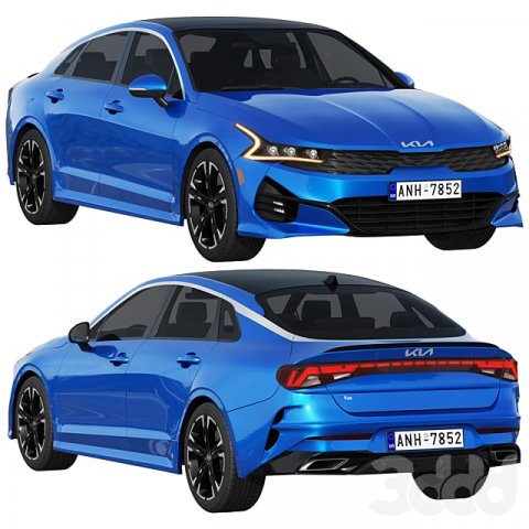 Kia model 3D Model .c4d .max .obj .3ds .fbx .stl .blend 