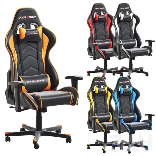 DXRacer Formula series Model FE08 3D Model .c4d .max .obj .3ds .fbx .stl .blend
