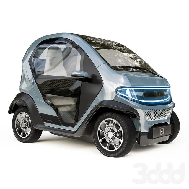 Eli Zero Car 3D Model .c4d .max .obj .3ds .fbx .stl .blend 