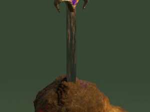 Una espada en piedra Texturas CG