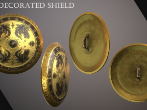 Ancient Shields 3D मॉडल
