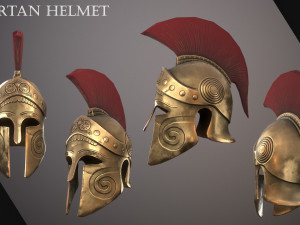 Spartan Helmet 3D Model
