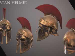 Spartan Helmet 3D Model