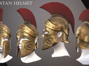 Spartan Helmet 3D Model