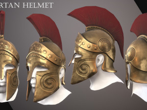 Spartan Helmet 3D Model
