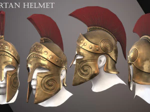 Spartan Helmet 3D Model