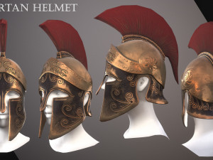 Spartan Helmet 3D Model