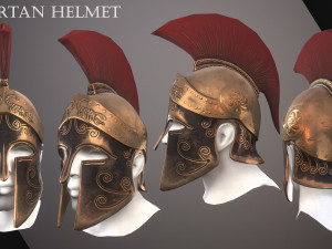 Spartan Helmet 3D Model