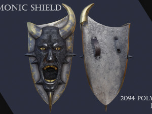 Demonic shield 3D Model