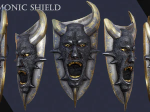 Demonic shield 3D Model