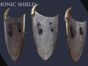 Demonic shield Modèle 3D
