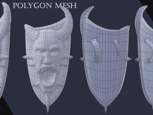 Demonic shield Modèle 3D