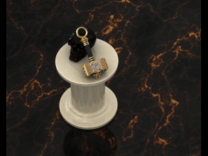 The Hammer of Svarog with the Star of Russia 3D Model
