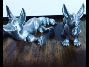 フレキシ犬 3Dプリントモデル