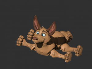 Flexi dog 3D Print Model