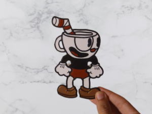 Cuphead 2D 3D Print Model