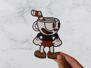 Cuphead 2D 3D Принт Модель