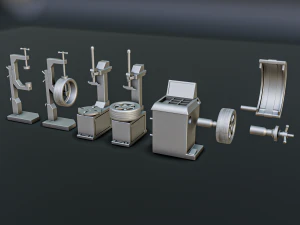 Car Mechanic Diorama Pack 1-64 3D Print Model