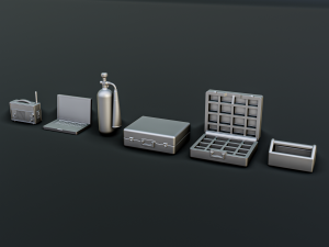 Car Mechanic Diorama Pack 1-64 3Dプリントモデル