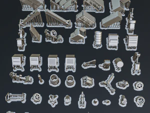 Car Mechanic Diorama Pack 1-64 3D Print Model