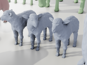 Livestock Farm Animals Diorama Pack 3Dプリントモデル