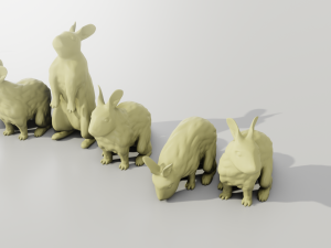 Livestock Farm Animals Diorama Pack 3Dプリントモデル