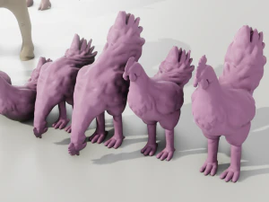 Livestock Farm Animals Diorama Pack 3D Print Model