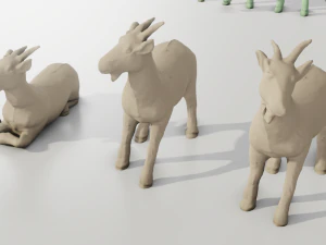 Livestock Farm Animals Diorama Pack 3D Print Model