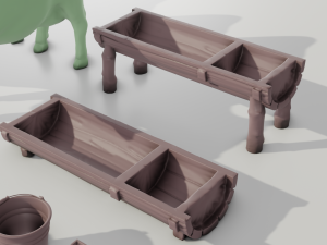 Livestock Farm Animals Diorama Pack 3Dプリントモデル