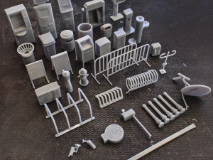 City Street Diorama Pack 3D 프린트 모델