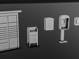 City Street Diorama Pack 3D 프린트 모델