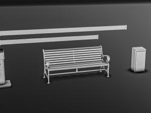 City Street Diorama Pack 3D 프린트 모델