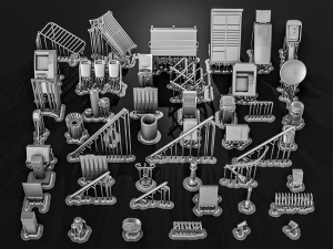 City Street Diorama Pack 3D Print Model