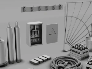 Soviet Warehouse Diorama Pack 3D Print Model