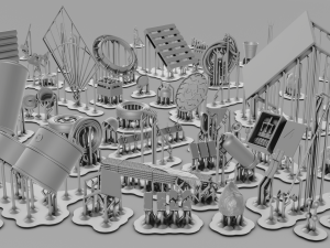 Soviet Warehouse Diorama Pack Model Cetak 3D