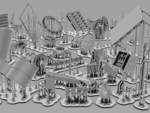 Soviet Warehouse Diorama Pack 3D Print Model