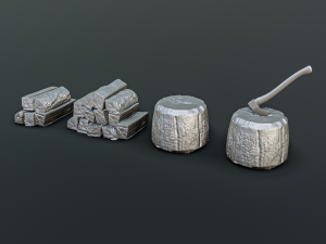Camping Diorama Pack Model Cetak 3D