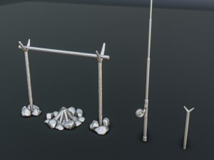 Camping Diorama Pack Model Cetak 3D