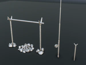 Camping Diorama Pack 3D Print Model