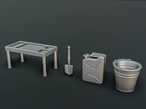 Camping Diorama Pack 3D Print Model