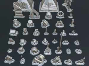 Camping Diorama Pack 3D Print Model