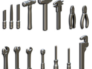 Garage Accessories Diorama Pack 1-24 3D Принт Модель in Другое 3DExport